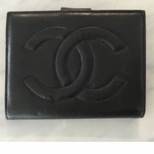 Authentic Chanel wallet with authenticity card.